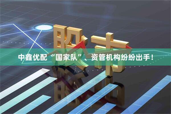 中鑫优配 “国家队”、资管机构纷纷出手！