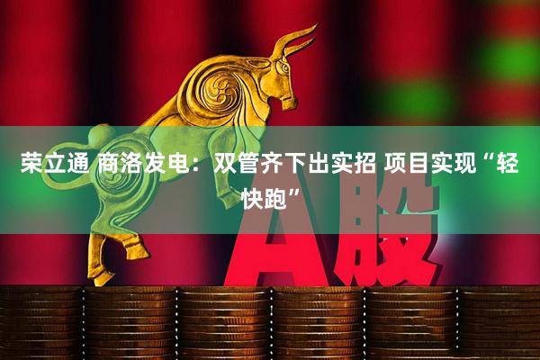 荣立通 商洛发电：双管齐下出实招 项目实现“轻快跑”