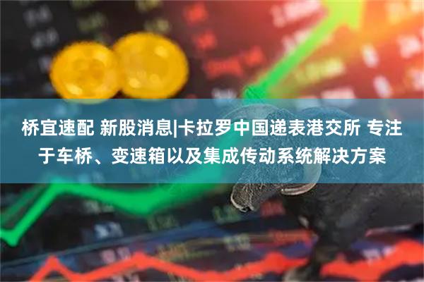 桥宜速配 新股消息|卡拉罗中国递表港交所 专注于车桥、变速箱以及集成传动系统解决方案